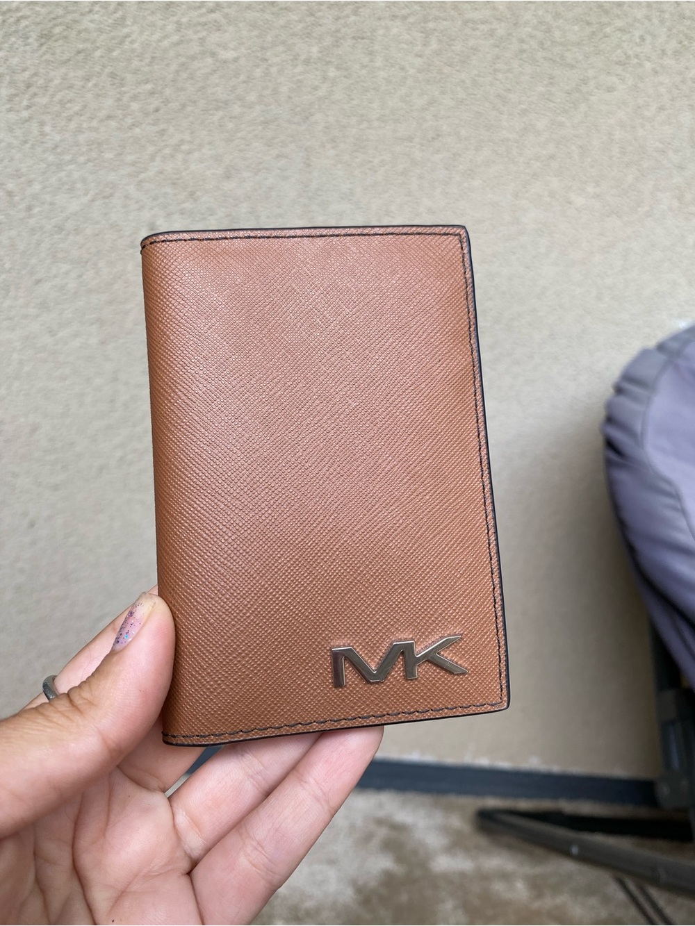 Michael Kors Tan Passport/Card Holder